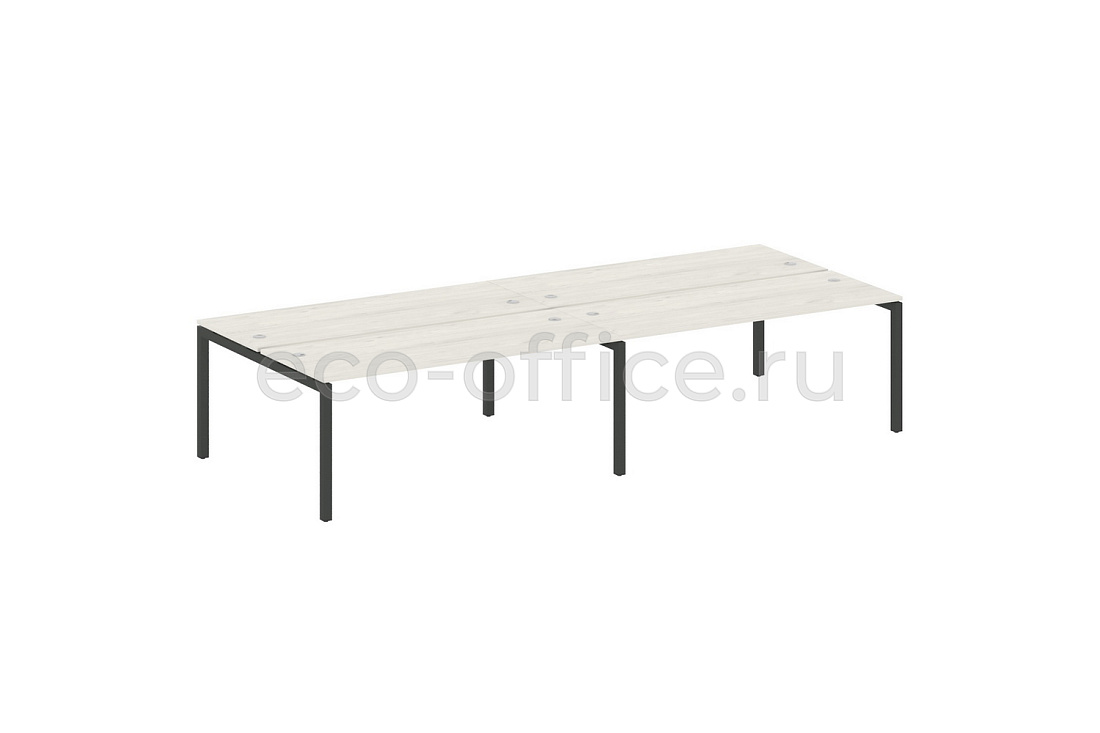 Рабочая станция на 4 рабочих места METAL SYSTEM QUATTRO 5x5 50БП.СМ-4.5 Дуб Наварра / Антрацит металл   стоимость