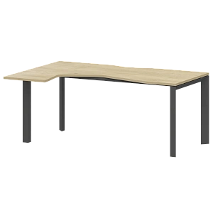 Стол эргономичный левый на металлокаркасе Protech НТМП.П-060.ЛВ Баттл Рок/Антрацит фото