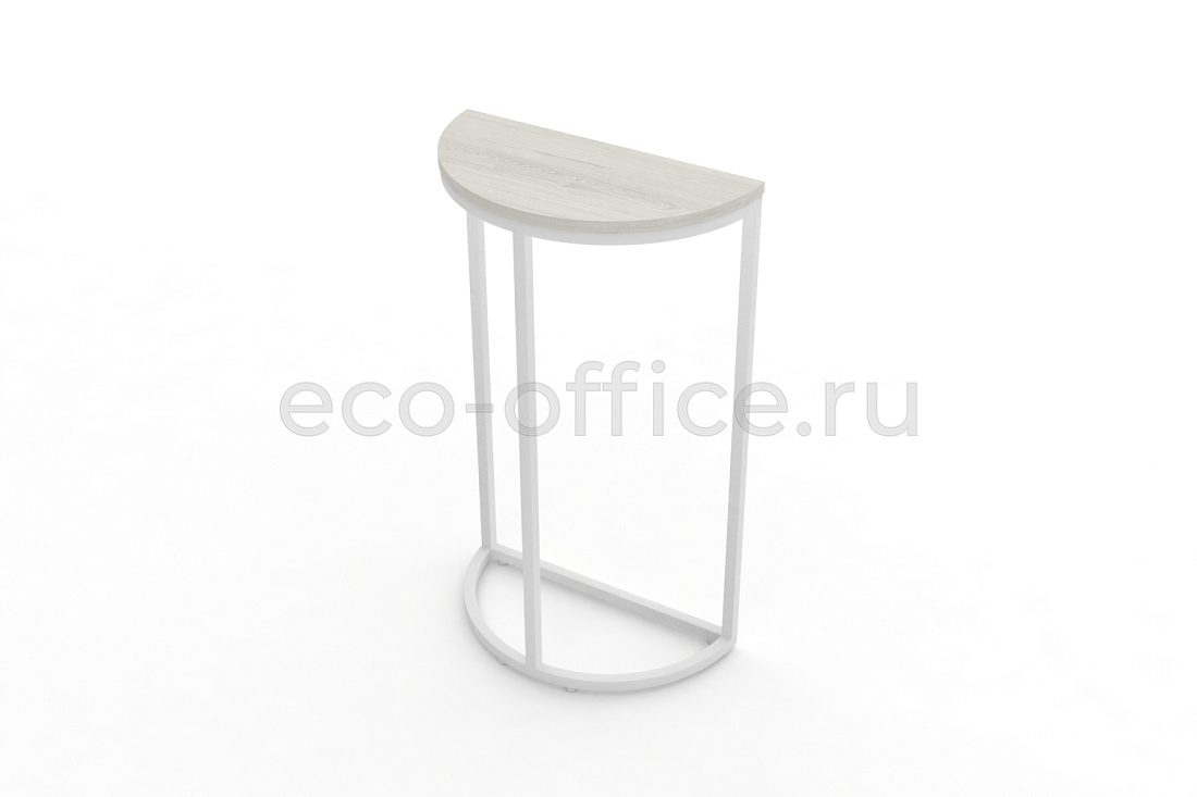 Стол журнальный SLICE-850 Дуб Наварра / Белый металл  стоимость