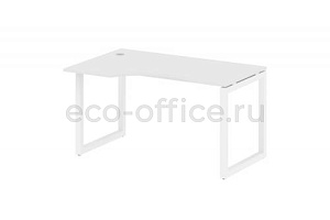 Стол криволинейный левый METAL SYSTEM QUATTRO 5x5 50БО.СА-2 Л Белый / Белый металл фото