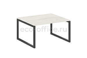 Стол переговорный (1 столешница) METAL SYSTEM QUATTRO 5x5 50БО.ПРГ-1.3 Дуб Наварра / Антрацит металл фото