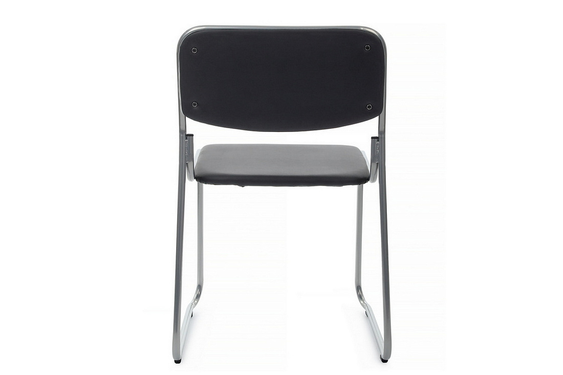 кресло rv chair nix omkl-01 чёрная экокожа / хром металл фото