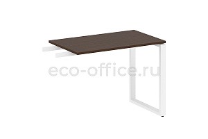 Приставной элемент на О-образном м/к METAL SYSTEM STYLE БО.ПР-3 Венге Цаво / Белый металл фото