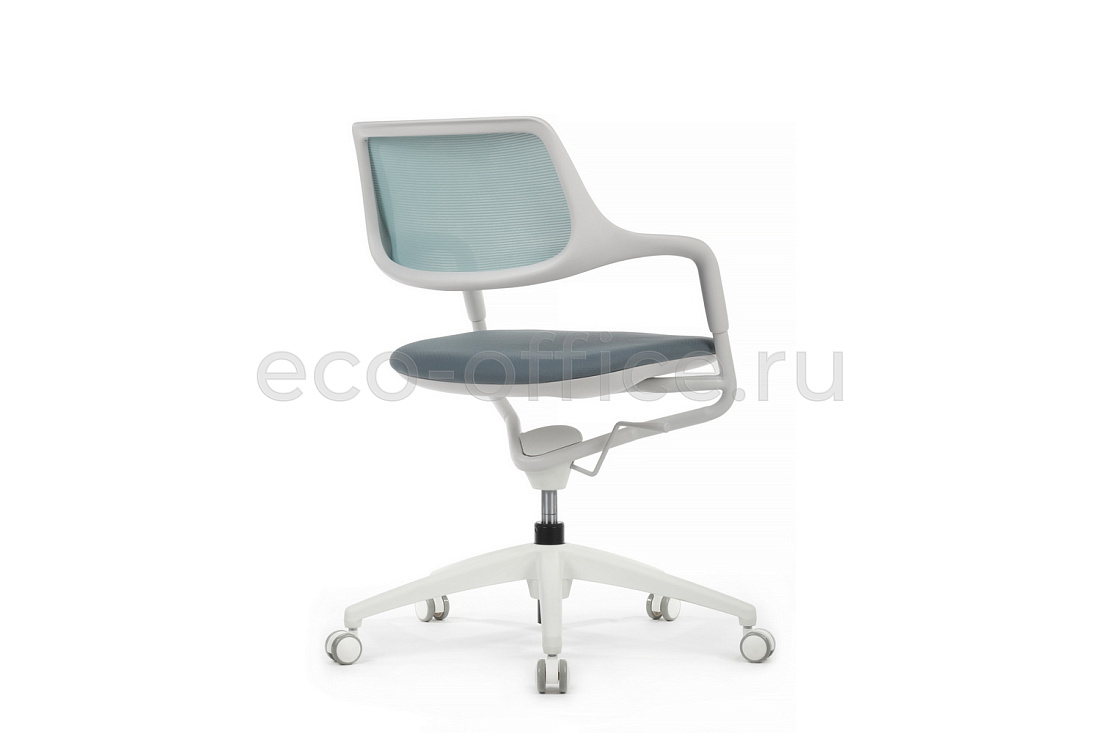 Кресло RV Design SCROLL HY-813D Голубая сетка / Серая ткань  стоимость
