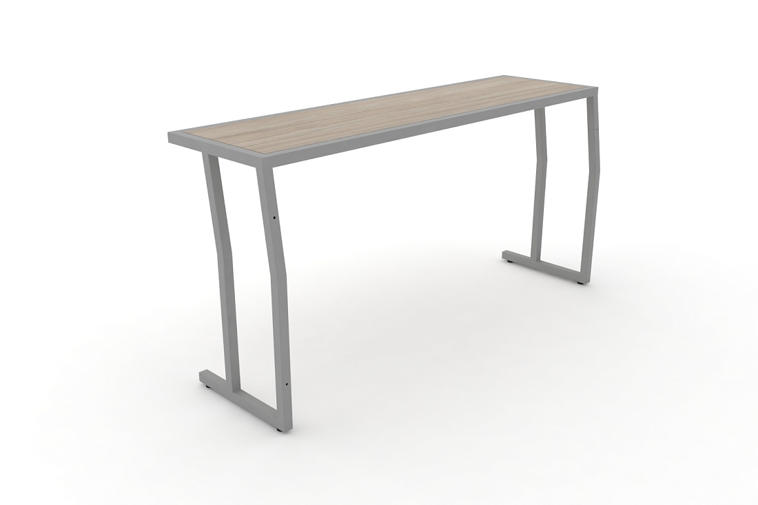 Стол учебный трехместный без царги DESK DK-1500S Дуб Аттик / Серый Металл  стоимость