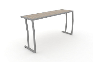 Стол учебный трёхместный DESK DK-1500S Дуб Аттик / Серый металл фото