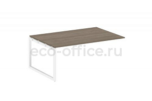 Проходной наборный элемент переговорного стола METAL SYSTEM QUATTRO 5x5 50БО.ППРГ-5 Вяз Благородный / Белый металл фото