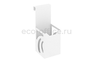 Навесной стакан для ручек и карандашей MAN-01 Белый металл фото