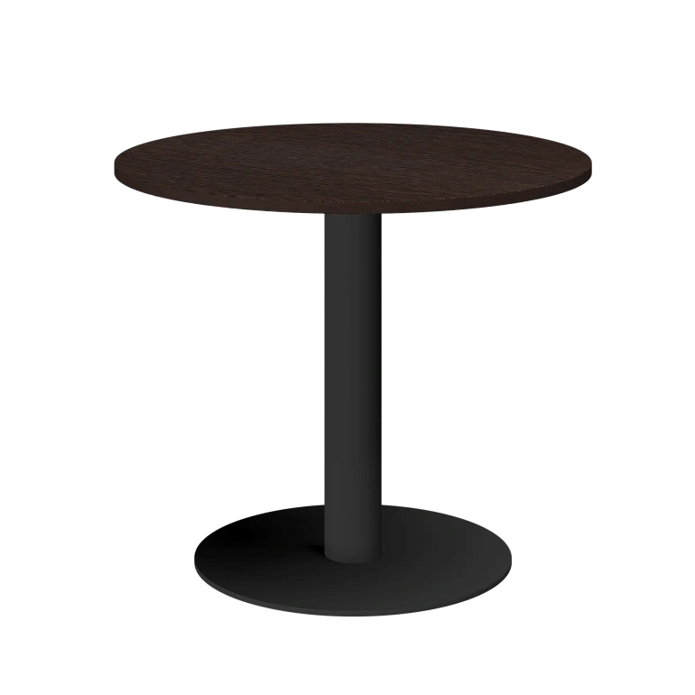 стол круглый protech ам-д90 дуб венге/антрацит фото