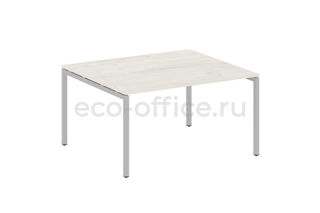 Стол переговорный (1 столешница) METAL SYSTEM QUATTRO 4x4 40БП.ПРГ-1.3 Дуб Наварра / Серый металл  стоимость