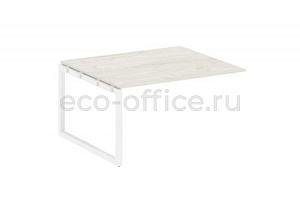 Проходной наборный элемент переговорного стола METAL SYSTEM QUATTRO 5x5 50БО.ППРГ-3 Дуб Наварра / Белый металл фото