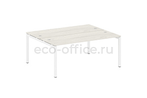 Рабочая станция METAL SYSTEM QUATTRO 5x5 50БП.РАС-СП-2.5 Дуб Наварра / Белый металл фото