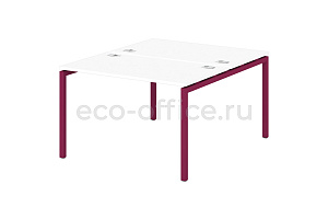 Стол-тандем на металлокаркасе 40*40 SENTIDA COLOR S-47 Малина фото