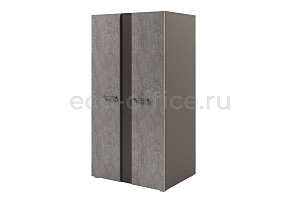 Шкаф с планкой двухсторонний SOLUTION D-72 Бетон Чефалу / Трюфель фото