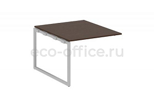 Проходной наборный элемент переговорного стола METAL SYSTEM QUATTRO 4x4 40БО.ППРГ-1 Венге Цаво / Серый металл фото