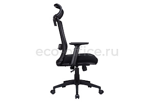 Кресло RV Chair LINE W-202 AC Чёрный пластик / Чёрная сетка фото