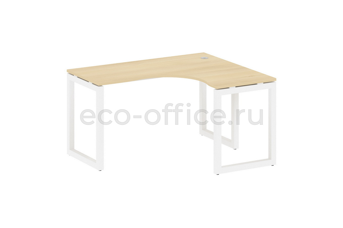 Стол криволинейный правый METAL SYSTEM QUATTRO 5x5 50БО.СА-3 Пр Акация Лорка / Белый металл  стоимость