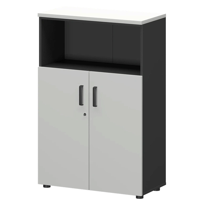 шкаф protech смш-38д2 тип2 графит/белый фото