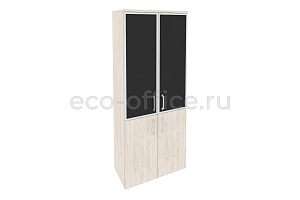 Шкаф высокий широкий ONIX O.ST-1.2 R black Денвер Светлый фото