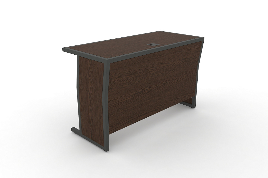 Стол для преподавателя DESK DK-1200U Венге / Антрацит Металл  стоимость