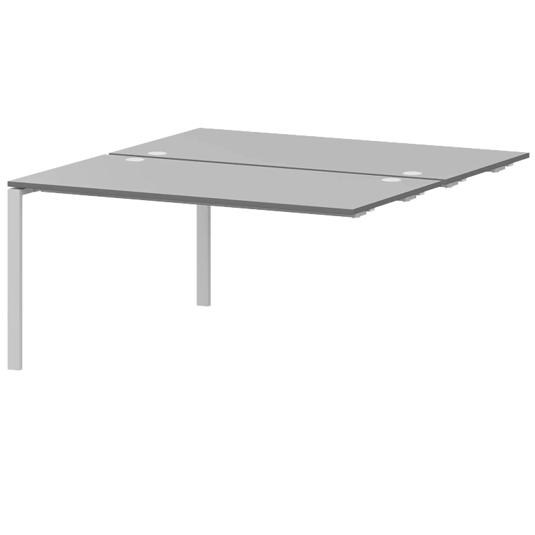 модуль двойной на 2 рабочих места protech амбэ-002.60 серый/белый фото