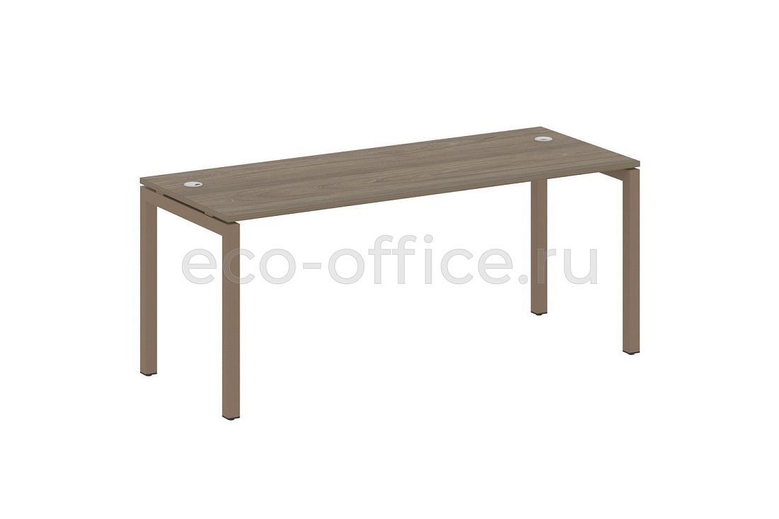 Стол письменный METAL SYSTEM QUATTRO 5x5 50БП.СП-5 Вяз Благородный / Мокко металл купить в Москве