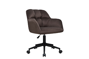 Кресло ECO-CHAIR EDMON 9-178 Тёмно-коричневый велюр фото