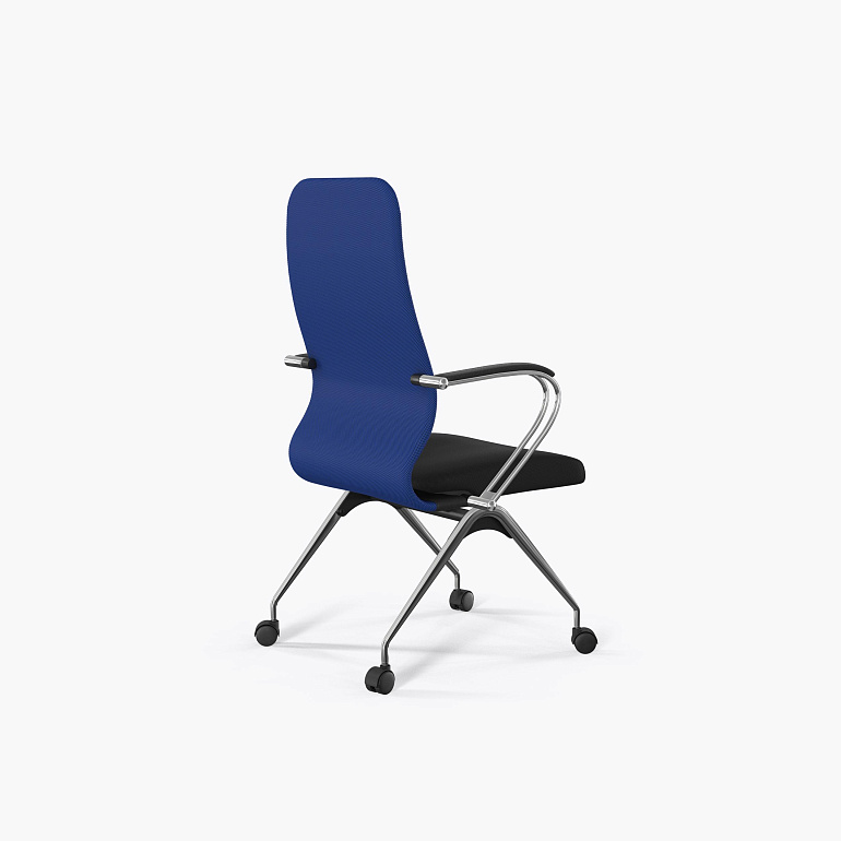 офисный стул sit 8 b2-10k - umf(x1) /uh02/wh00/k3cl(f53.w01) (синий-черный) фото