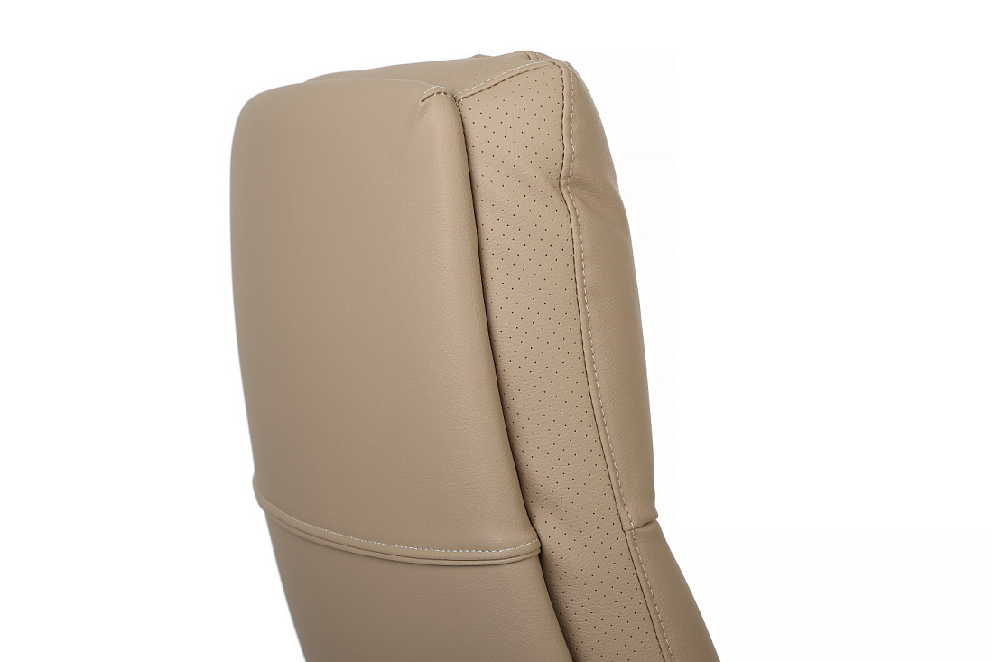 кресло руководителя rv chair leon a916-1 бежевая экокожа фото