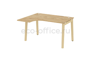 Стол эргономичный левый ONIX WOOD OW.SA-3 (L) Тиквуд Светлый / Дуб Светлый фото