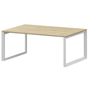 Стол переговорный на металлокаркасе Protech НТМП.О.160.11 Баттл Рок/Белый фото