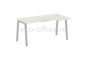 Стол криволинейный правый METAL SYSTEM STYLE БА.СА-1 (R) Дуб Наварра / Серый металл фото