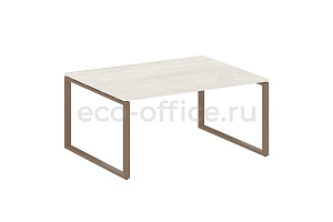 Стол переговорный (1 столешница) METAL SYSTEM STYLE БО.ПРГ-1.4 Дуб Наварра / Мокко металл фото
