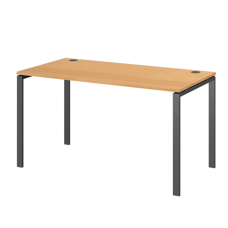 стол на металлокаркасе protech ам-002 ольха/антрацит фото