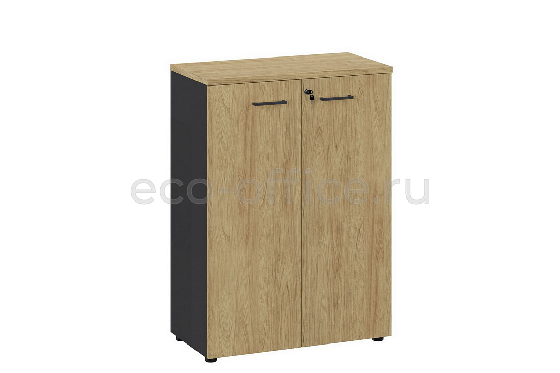 Шкаф средний FLEX 135H002 15/6Z/6Z.34 Гикори / Графит купить в Москве