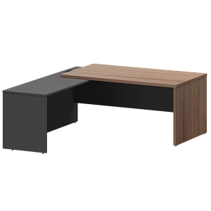 Стол руководителя левый Protech KZP-18L Темный шимо/Графит фото