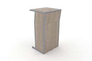 Трибуна DESK DK-TR Дуб Аттик / Серый металл фото