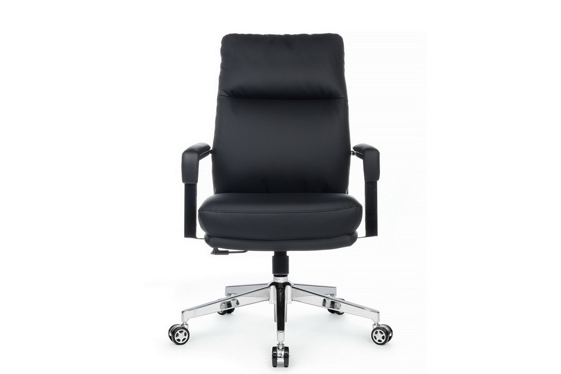 кресло rv chair leon-m b916 чёрная экокожа фото