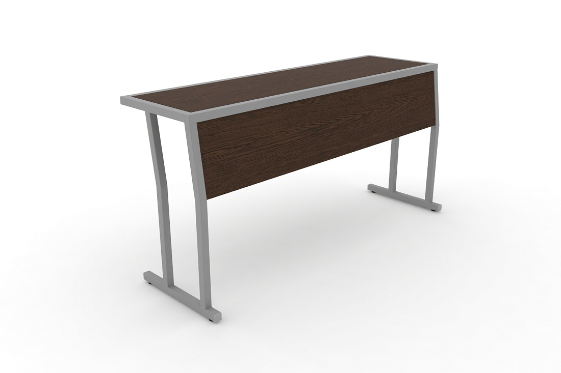 Стол учебный трехместный с царгой DESK DK-1500SP Венге / Серый Металл  стоимость