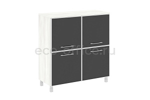 Шкаф квадратный YALTA LT.SD-1.2 R black Снежная Патина фото
