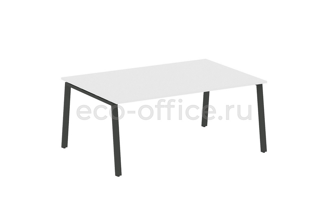 Стол переговорный (1 столешница) METAL SYSTEM STYLE БА.ПРГ-1.5 Белый / Антрацит металл  стоимость