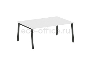 Стол переговорный (1 столешница) METAL SYSTEM STYLE БА.ПРГ-1.5 Белый / Антрацит металл фото