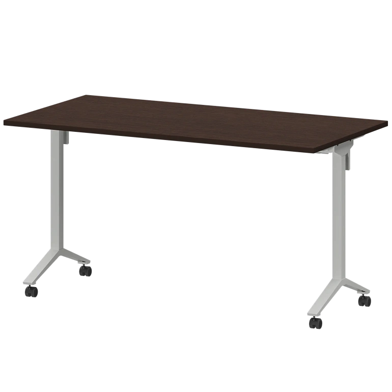 стол мобильный складной protech мб22-140.70 дуб венге/белый фото