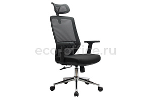 Кресло офисное RV Chair ALT 833H Чёрная сетка / Чёрная ткань фото