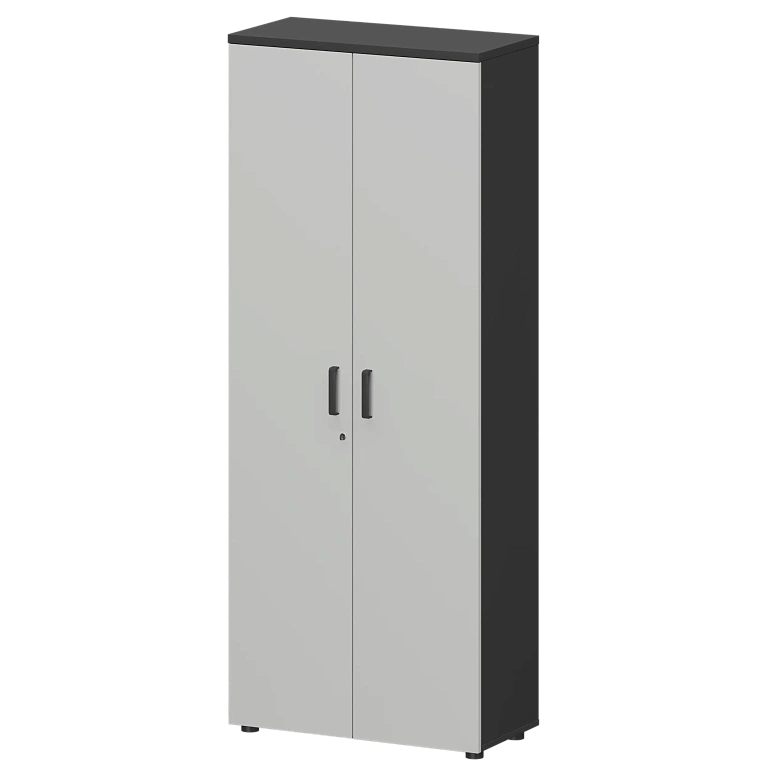 шкаф для одежды protech смш-58шд тип1 графит/белый фото