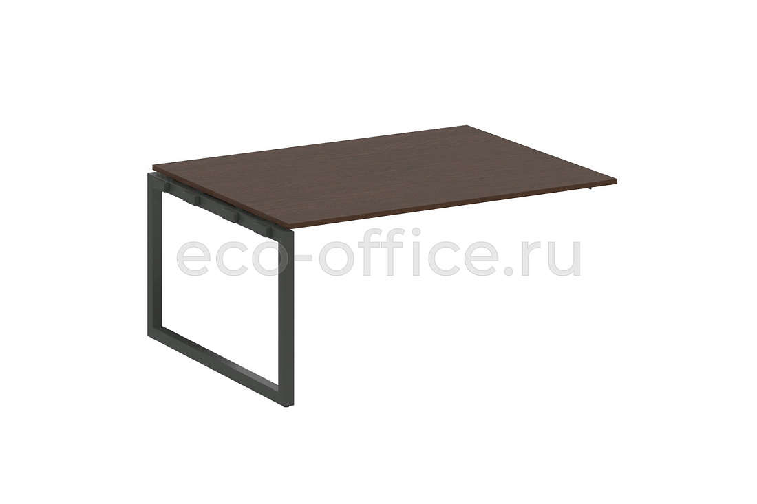Проходной наборный элемент переговорного стола METAL SYSTEM QUATTRO 5x5 50БО.ППРГ-4 Венге Цаво / Антрацит металл  стоимость