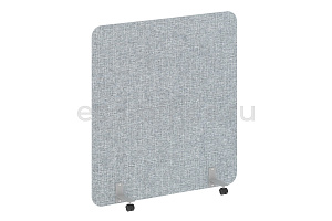 Перегородка на металлических опорах, на роликах R-LINE SOFT AP.R-136-150 Рогожка Romeo 01 / Серый металл фото