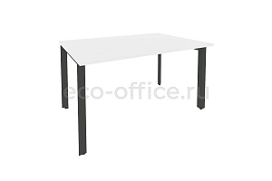 Стол переговорный (1 столешница) ONIX O.MP-PRG-1.3 Белый Бриллиант / Антрацит металл фото