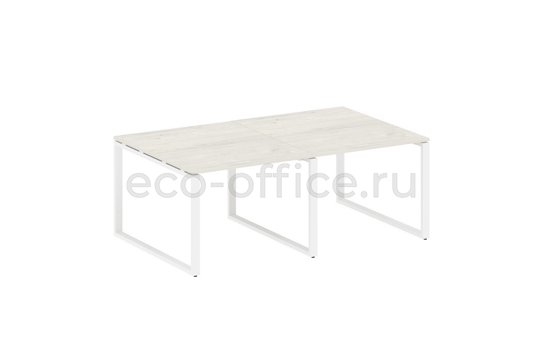 Стол переговорный (2 столешницы) METAL SYSTEM STYLE БО.ПРГ-2.1 Дуб Наварра / Белый металл  стоимость