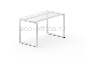 Металлокаркас на O-образных опорах 60x30 для стола 1000*720 Белый металл фото
